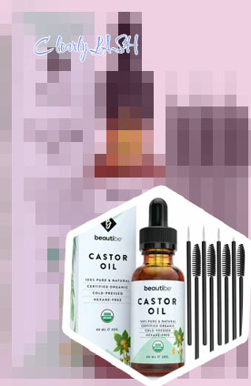 Natural eyelash growth oil