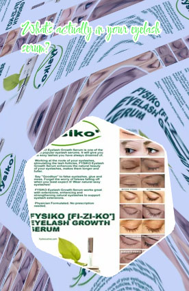 What is in eyelash serum